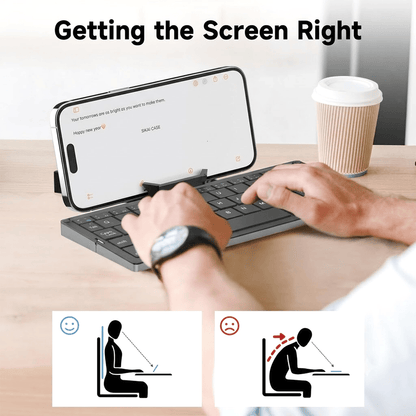 🔥Hot Sale 49% OFF🔥 Mini Bluetooth Folding Keyboard for Phone and Tablet Travel Typing