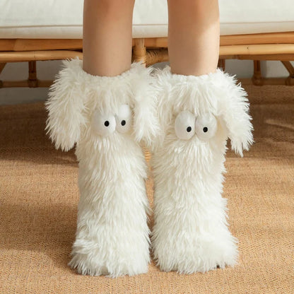 Plus Size Fluffy Monster Indoor Slipper Socks