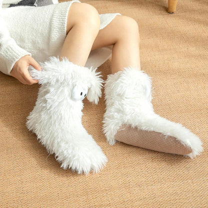 Plus Size Fluffy Monster Indoor Slipper Socks