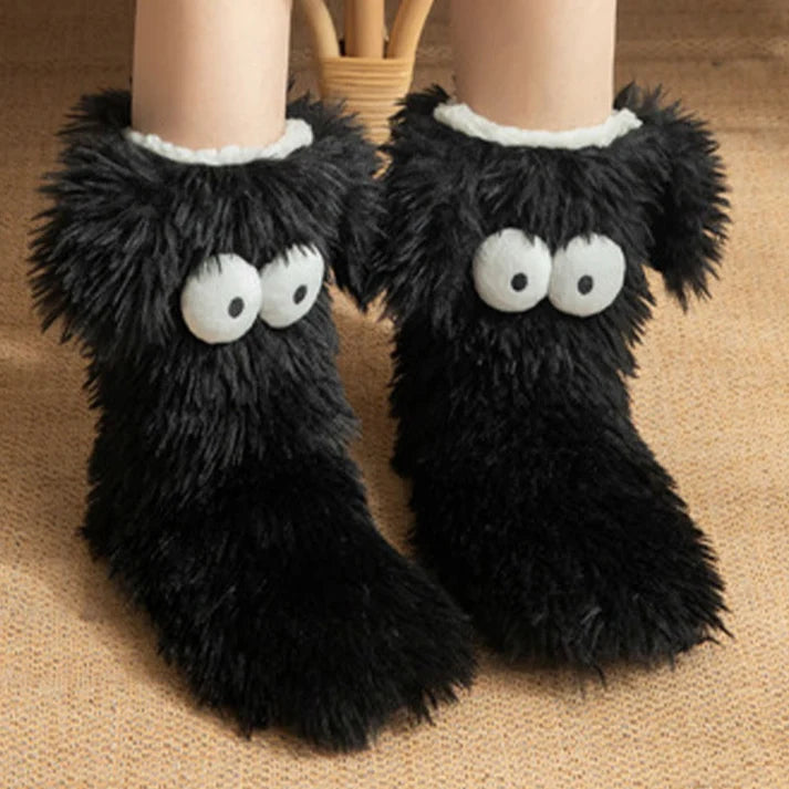 Plus Size Fluffy Monster Indoor Slipper Socks