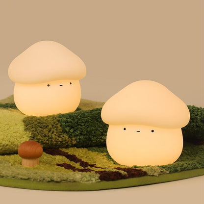 Silicone Mushroom Night Light Pat Light 15/30 Minutes Delay Off Two Dimmers 1W