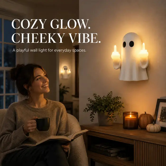🔥Last Day 49% OFF - 👻🤣Funny Ghost Wall Light