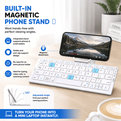 🔥Hot Sale 49% OFF🔥 Mini Bluetooth Folding Keyboard for Phone and Tablet Travel Typing