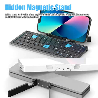 🔥Hot Sale 49% OFF🔥 Mini Bluetooth Folding Keyboard for Phone and Tablet Travel Typing