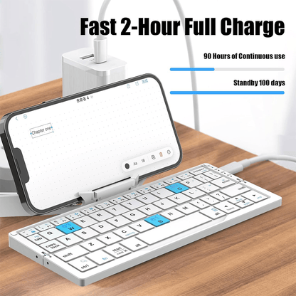 🔥Hot Sale 49% OFF🔥 Mini Bluetooth Folding Keyboard for Phone and Tablet Travel Typing