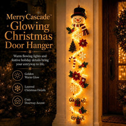 🎄MerryCascade Glowing Christmas Door Hanger