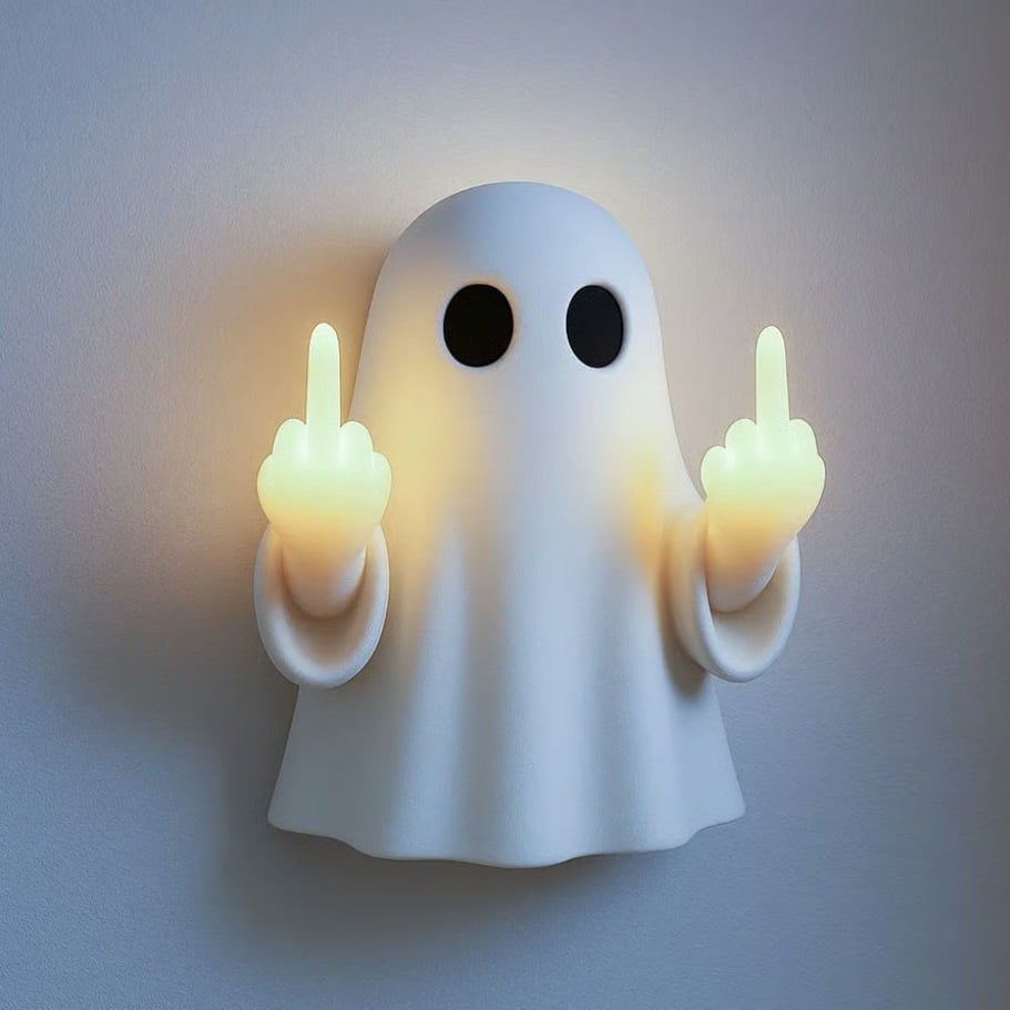 🔥Last Day 49% OFF - 👻🤣Funny Ghost Wall Light