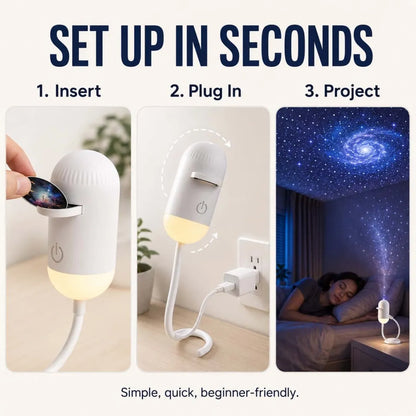 🎁2-in-1 Galaxy Projector & Night Light🌌