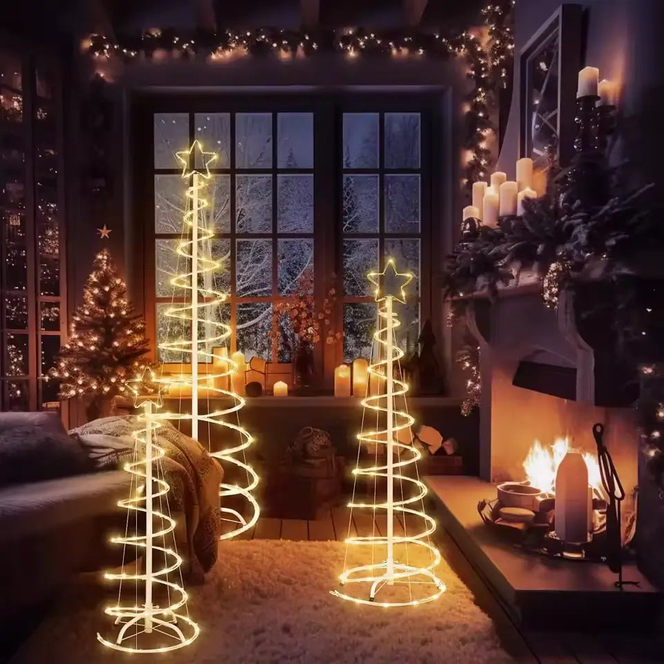 Spiral Christmas Tree LED Light