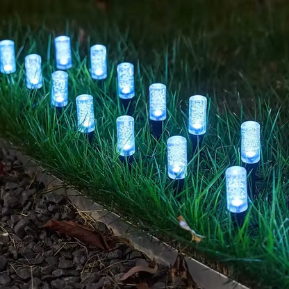 Solar Pathway Lights Outdoor Crystal Bubble