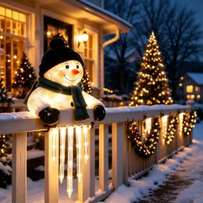 🔥 Today 49% OFF - WinterGlow Snowman Icicle Light Decor
