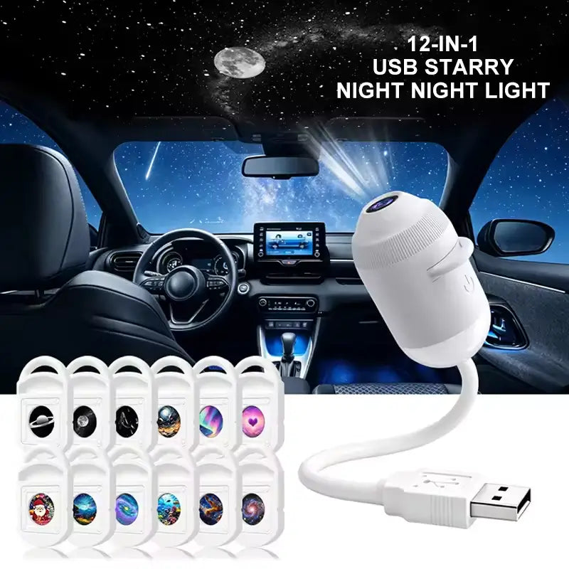 🎁2-in-1 Galaxy Projector & Night Light🌌