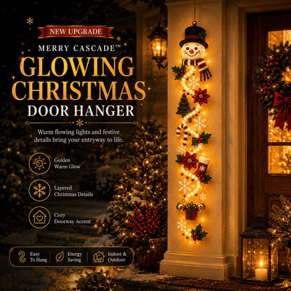 🎄MerryCascade Glowing Christmas Door Hanger
