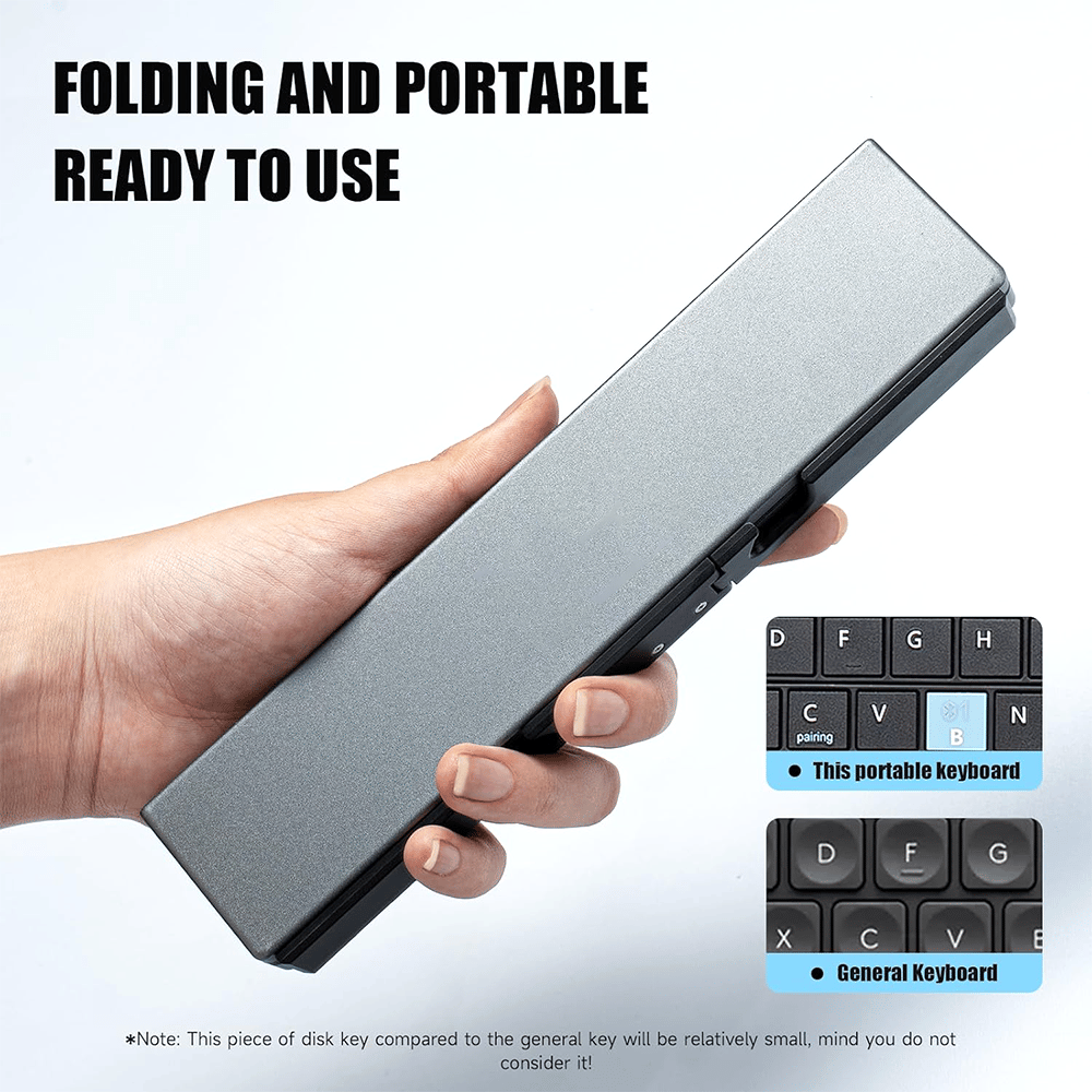🔥Hot Sale 49% OFF🔥 Mini Bluetooth Folding Keyboard for Phone and Tablet Travel Typing
