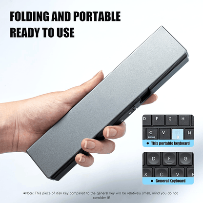 🔥Hot Sale 49% OFF🔥 Mini Bluetooth Folding Keyboard for Phone and Tablet Travel Typing