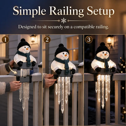 🔥 Today 49% OFF - WinterGlow Snowman Icicle Light Decor
