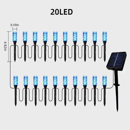 Solar Pathway Lights Outdoor Crystal Bubble